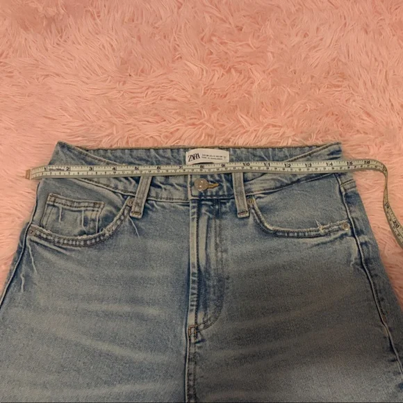 Zara Women's Sky Blue Straight Jeans - Picture 11 of 12
